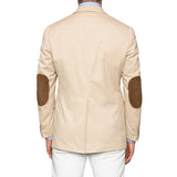 Sartoria PARTENOPEA Hand Made Corduroy Cotton Leather Details Jacket 50 NEW 40