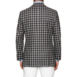 Sartoria PARTENOPEA Hand Made Gray-Brown Plaid Wool Jacket Sports Coat 50 NEW 40