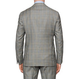 Sartoria PARTENOPEA Hand Made Gray Plaid Suit EU 50 NEW US 40