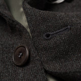 Sartoria PARTENOPEA Hand Made Gray Wool-Cashmere Flannel Blazer Jacket NEW