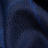 Sartoria PARTENOPEA Hand Made Navy Blue Windowpane Wool Blazer Jacket NEW