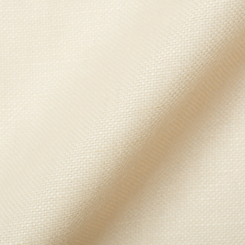 Sartoria PARTENOPEA Hand Made Off-White Linen-Wool-Silk Blazer Jacket 56 NEW 46