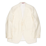 Sartoria PARTENOPEA Hand Made Off-White Linen-Wool-Silk Blazer Jacket 56 NEW 46