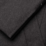Sartoria PARTENOPEA Hand Made Solid Gray Wool Coat 48 NEW 38