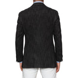 Sartoria PARTENOPEA Hand Made Solid Gray Wool Flannel Blazer Jacket 50 NEW US 40