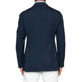 Sartoria PARTENOPEA Hand Made & Washed Blue Cotton DB Jacket EU 50 NEW US 40