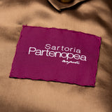 Sartoria PARTENOPEA Handmade Brown Prince of Wales Wool Flannel Jacket 52 NEW 42