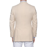 SARTORIA CASTANGIA Handmade Beige Cotton Sport Coat Jacket EU 48 NEW US 38