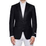 SARTORIA CASTANGIA Handmade Black Wool Dinner Jacket EU 50 NEW US 40