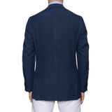 SARTORIA CASTANGIA Handmade Blue Silk Sport Coat Jacket Blazer 50 NEW US 40