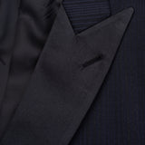 SARTORIA CASTANGIA Handmade Blue Striped Wool Dinner Jacket EU 50 NEW US 40