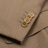 SARTORIA CASTANGIA Handmade Khaki Wool Sport Coat Jacket EU 48 NEW US 38