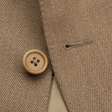 SARTORIA CASTANGIA Handmade Khaki Wool Sport Coat Jacket EU 48 NEW US 38