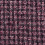 SARTORIA CASTANGIA Purple Plaid Wool-Silk-Linen Unlined Jacket 48 NEW US 38