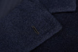 TINCATI Milano Handmade Navy Blue Cashmere Coat EU 60 NEW US 4XL Big and Tall