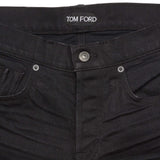 TOM FORD Black Denim Selvedge Straight Fit Jeans Pants NEW US 31 USA Made