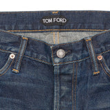 TOM FORD Blue Denim Selvedge Jeans Pants NEW US 32 Straight Fit USA Made
