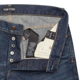 TOM FORD Blue Denim Selvedge Jeans Pants NEW US 34 Slim Fit USA Made