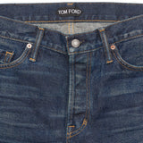 TOM FORD Blue Denim Selvedge Jeans Pants NEW US 34 Slim Fit USA Made