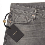 TOM FORD Gray Denim Selvedge Straight Fit Jeans Pants NEW US 33 USA Made