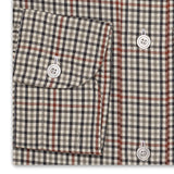 TOM FORD Gray Gingham Check Cotton Button-Down Casual Shirt 39 NEW US 15.5