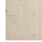 TOM FORD Solid Beige Cotton Button-Down Military Casual Shirt 39 NEW US 15.5