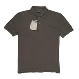 TOM FORD Gray Cotton Tennis Piquet Garment Dyed Polo Shirt NEW