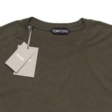 TOM FORD Military Green Lyocell-Cotton Crewneck Jersey T-Shirt EU 56 NEW US 3XL