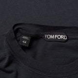 TOM FORD Black Lyocell-Cotton Crewneck Jersey T-Shirt NEW