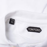 TOM FORD White Cotton Tennis Piquet Polo Shirt NEW
