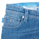 TRAMAROSSA Lightdenim Leonardo 2 Years Blue Cotton Stretch Slim Fit Jeans NEW 33