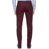 INCOTEX (Slowear) Burgundy Cotton Twill Stretch Pants NEW Slim Fit