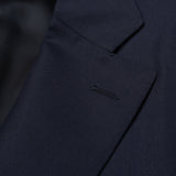 CANALI 1934 Solid Navy Blue Wool-Silk 3 Piece Suit US 44 NEW EU 54 2019-20