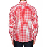 UNIONMADE Red Gingham Check Linen Button-Down Casual Shirt NEW US L