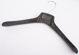 Manetti Black Plastic Wood Look Coat Hanger Set of 5 Size 40/S 43/M-L 46/XL