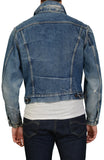 Vintage LEVI STRAUSS Big E Blue Denim Cotton Trucker Jacket US L