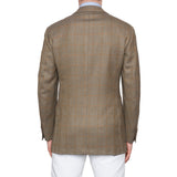 CESARE ATTOLINI Handmade Windowpane Wool Silk Blazer Jacket EU 50 NEW US 40