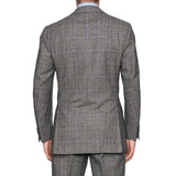 CESARE ATTOLINI Gray Prince of Wales Wool Super 110's Flannel Suit 50 NEW US 40