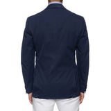CESARE ATTOLINI Hand Made Navy Blue Cotton Blazer Jacket EU 54 NEW US 44