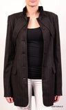 ALEXANDER WANG Brown Striped Wool Blazer Jacket Coat EU 34 NEW US 4 / S - SARTORIALE