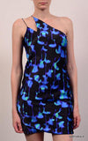 NINA RICCI PARIS Multicolor Silk One Shoulder Dress Size FR 36 NEW US 4 / S - SARTORIALE - 2